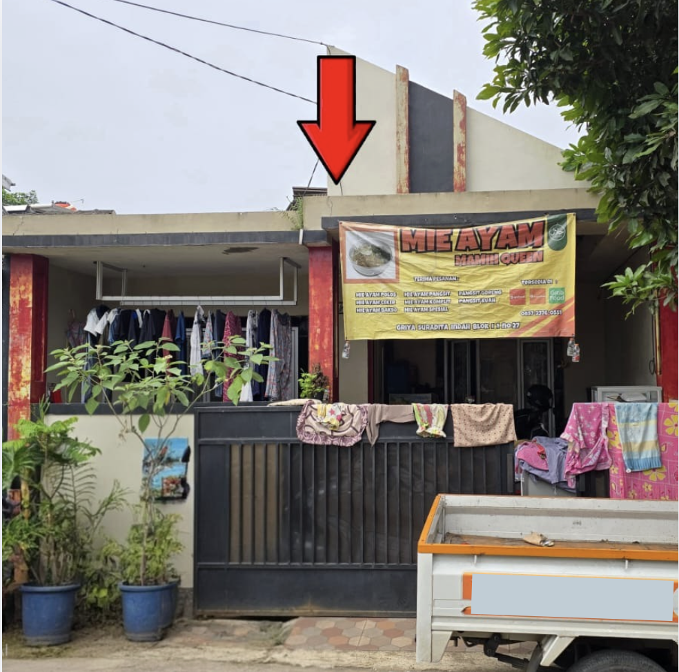 RUMAH DI PERUMAHAN GRIYA SURADITA INDAH KOPRI, TANGERANG DENGAN LUAS TANAH 72m2