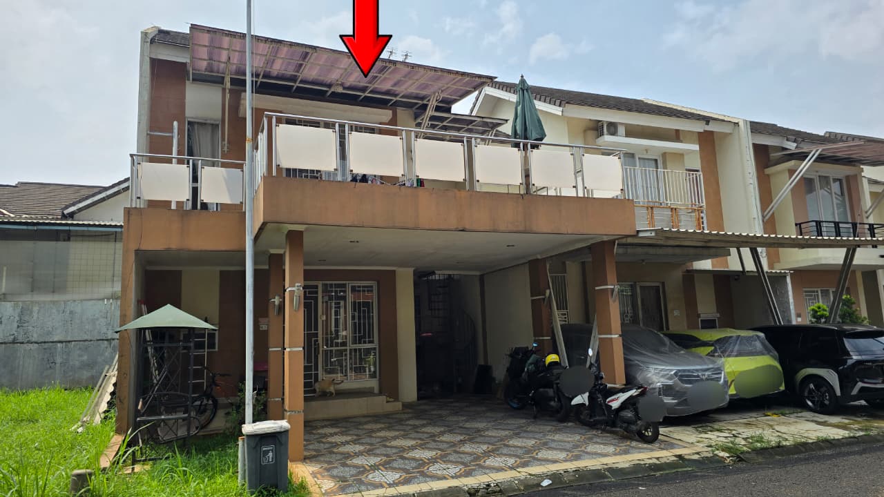 RUMAH DI PERUMAHAN PARADISE SERPONG CITY, CLUSTER VISTA DENGAN LUAS TANAH 128m2
