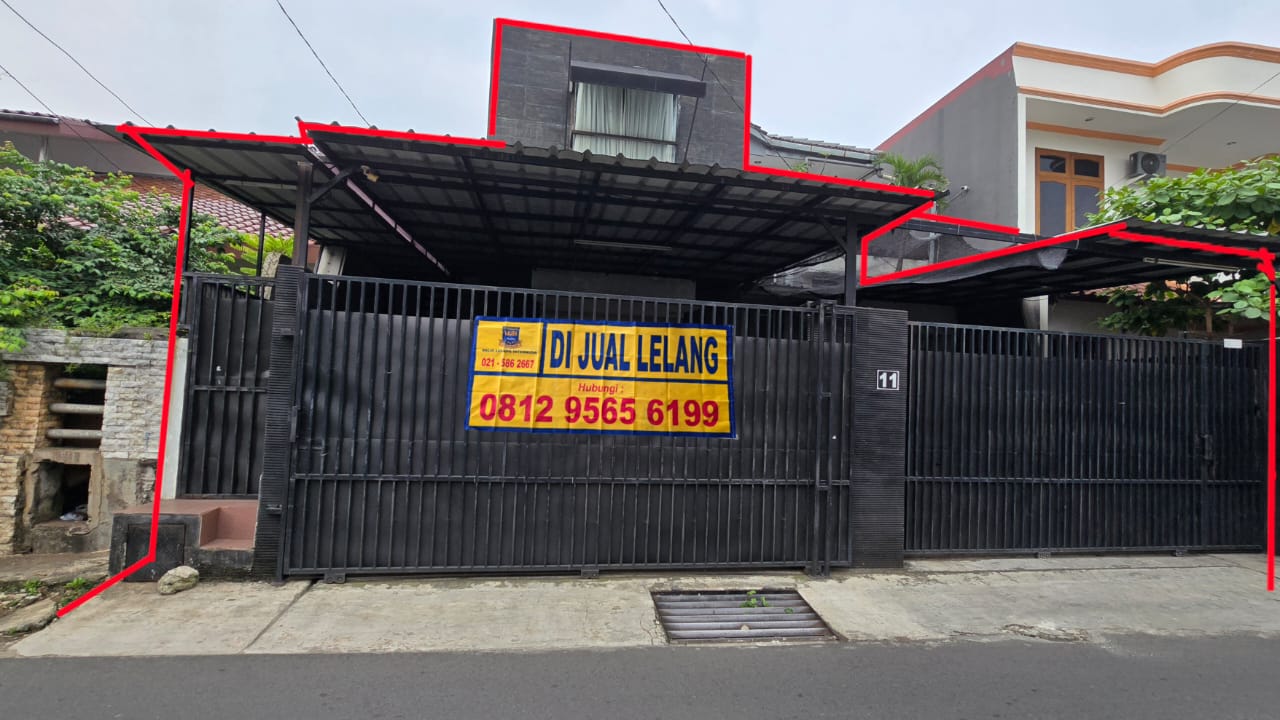 RUMAH DI JALAN AYUB, PASAR MINGGU, JAKARTA SELATAN, DENGAN LUAS TANAH 332m2