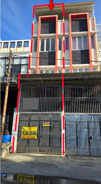 RUMAH DI JALAN KETING, TELUK GONG, JAKARTA UTARA DENGAN LUAS TANAH 64m2