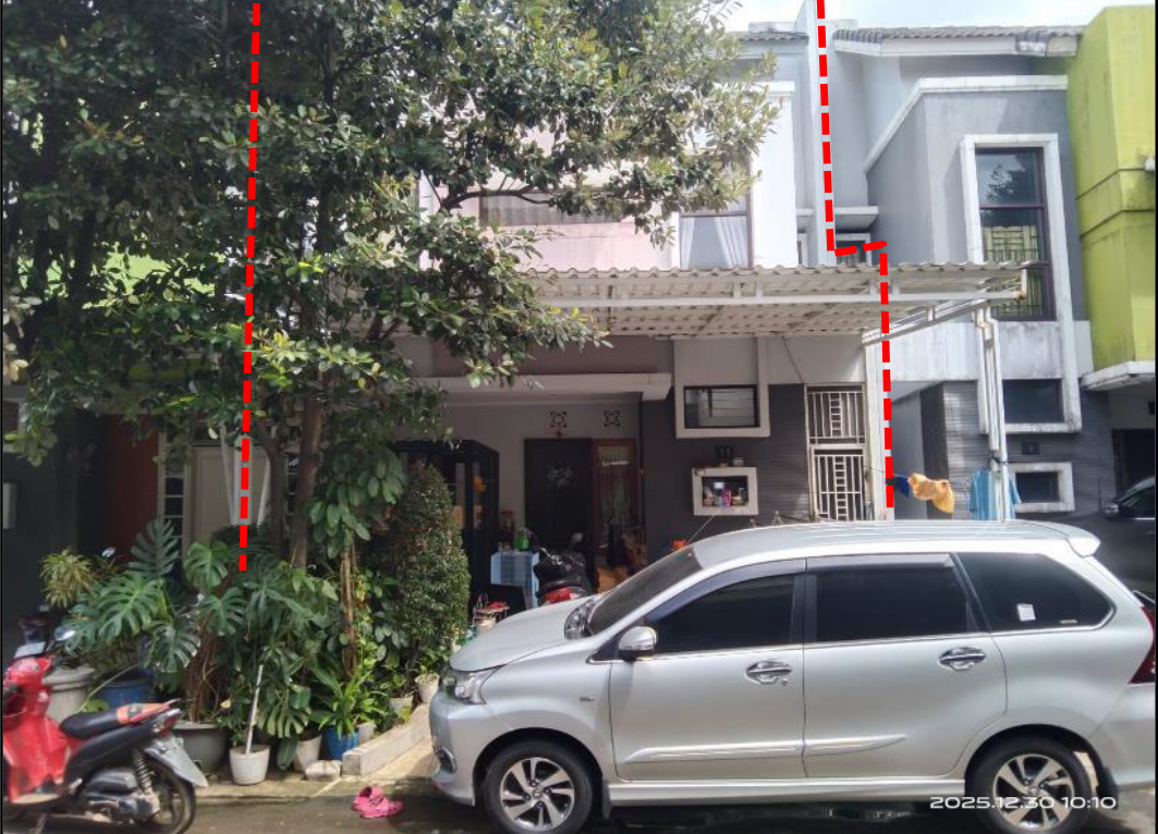 RUMAH DI PERUMAHAN PALEM SEMI CLUSTER MADRID, TANGERANG DENGAN LUAS TANAH 91m2