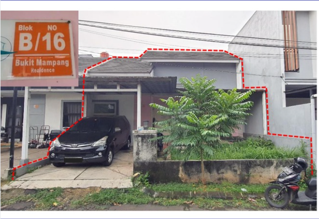 RUMAH DI BUKIT MAMPANG RESIDENCE, DEPOK DENGAN LUAS TANAH 105m2