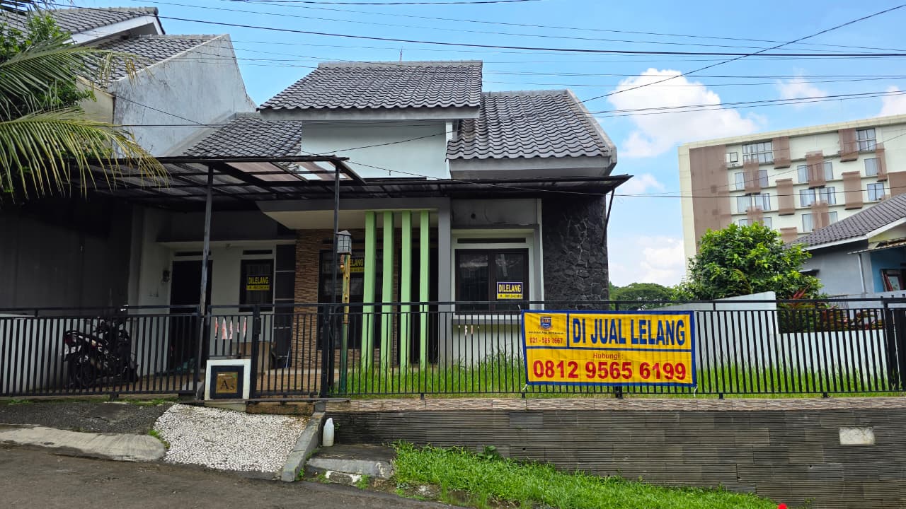 RUMAH DI PERUMAHAN MUTIARA HIJAU RESIDENCE, BOGOR DENGAN LUAS TANAH 212m2